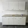 NIEUWE Q-Line Pantry Keuken "Mat Wit Decor" RVS blad met VAATWASSER K/1056 - Afbeelding 4