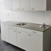 NIEUWE Q-Line Pantry Keuken "Mat Wit Decor" RVS blad met VAATWASSER K/1056 - Afbeelding 5