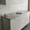 NIEUWE Q-Line Pantry Keuken "Mat Wit Decor" RVS blad met KOELKAST K/1071 - Afbeelding 6