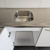 NIEUWE Q-Line Pantry Keuken "Mat Wit Decor" RVS blad met KOELKAST K/1071 - Afbeelding 11