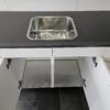 NIEUWE Q-Line Pantry Keuken "Mat Wit Decor" Kunststof blad met VAATWASSER K/1064 - Afbeelding 11