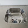 NIEUWE Q-Line Pantry Keuken "Mat Wit Decor" RVS blad met KOELKAST K/1071 - Afbeelding 12