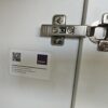 NIEUWE Q-Line Pantry Keuken "Mat Wit Decor" RVS blad met KOELKAST K/1071 - Afbeelding 14
