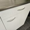 NIEUWE Q-Line Pantry Keuken "Mat Wit Decor" RVS blad met VAATWASSER K/1056 - Afbeelding 15