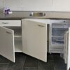 NIEUWE Q-Line Pantry Keuken "Mat Wit Decor" RVS blad met KOELKAST K/1071 - Afbeelding 16