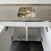 NIEUWE Q-Line Pantry Keuken "Mat Wit Decor" RVS blad  K/1053 - Afbeelding 14