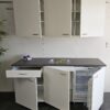 NIEUWE Q-Line Pantry Keuken "Mat Wit Decor" Kunststof blad met KOELKAST K/1075 - Afbeelding 4