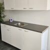 NIEUWE Q-Line Pantry Keuken "Mat Wit Decor" Kunststof blad met KOELKAST K/1075 - Afbeelding 18