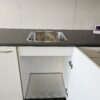 NIEUWE Q-Line Pantry Keuken "Mat Wit Decor" Kunststof blad met KOELKAST K/1075 - Afbeelding 19