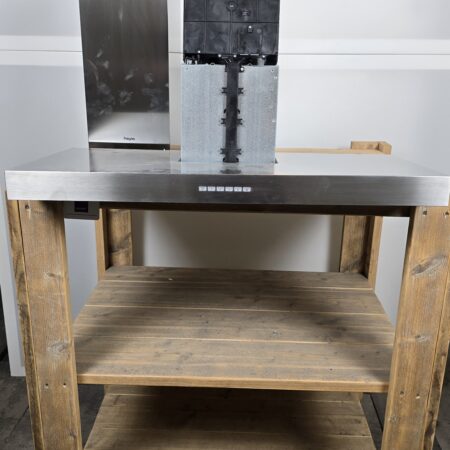 PELGRIM BSK962RVS AFZUIGER 90 CM BLOK MODEL - NIEUW