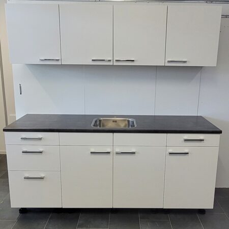 NIEUWE BRUYNZEEL ATLAS Keuken "Mat Wit W12" Decor ca. 200 cm K/1109