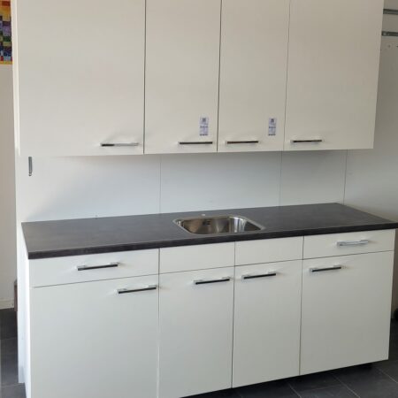 NIEUWE BRUYNZEEL ATLAS Keuken "Mat Wit W12" Decor ca. 200 cm K/1110