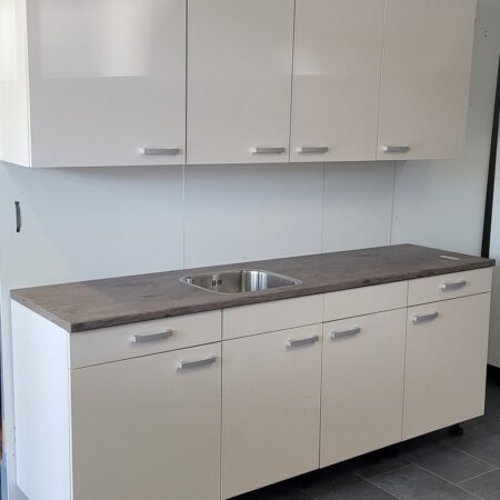NIEUWE Bruynzeel ATLAS Keuken "MAGNOLIA MAT" Decor ca. 220 cm  K/1106