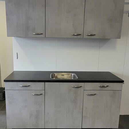 NIEUWE Bruynzeel ATLAS Keuken BETONLOOK ca. 180 cm  K/1118