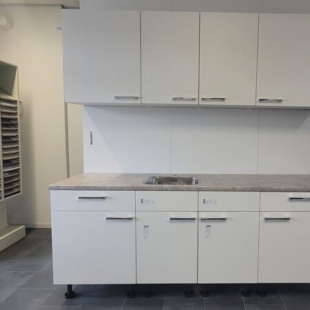NIEUWE Bruynzeel ATLAS Keuken “Mat Wit W12 Decor” ca. 210 cm  K/1135