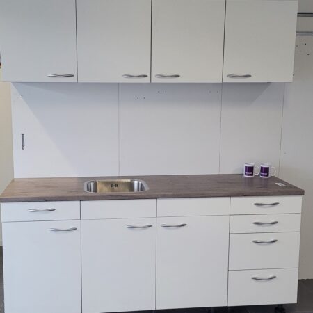 NIEUWE BRUYNZEEL ATLAS Keuken “Mat Wit W12” Decor ca. 200 cm K/1109