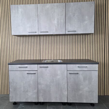 NIEUWE Q-Line ARTEGO Keuken "Beton Grijs Decor" Kunststof blad  K/1146