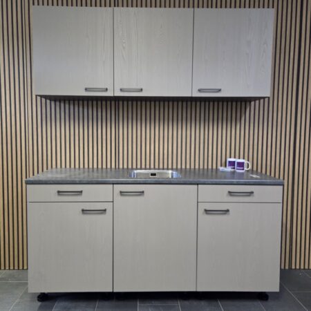 NIEUWE Q-Line ARTEGO Keuken “TAUPE Structuur” decor  K/1141