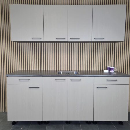 NIEUWE Q-Line ARTEGO Keuken “TAUPE Structuur” decor  K/1142