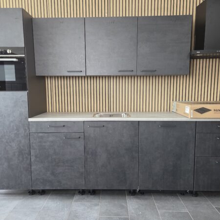 NIEUWE Q-Line ARTEGO Keuken "BETON INFINITY" Decor ca. 300 cm  K/1157