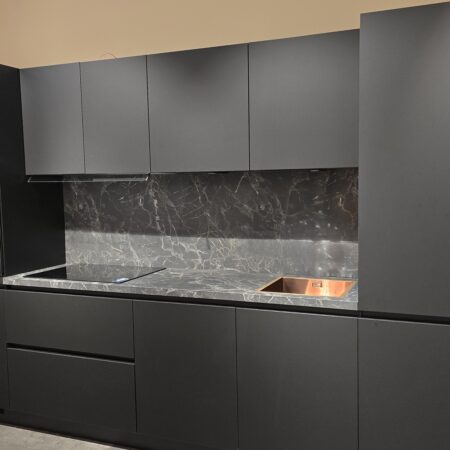 NIEUWE Q-Line ARTEGO Keuken "Mat Zwart" Decor ca. 340 cm  K/1176